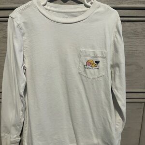 Vineyard Vines Cream Tee with Logo